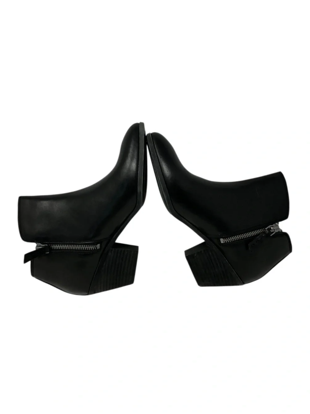 Frye Judith Double Zip Black Booties